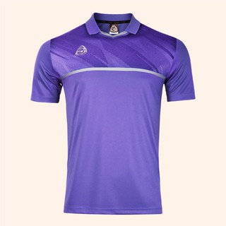 EGO SPORT EG5134 เสื้อฟุตบอลคอวีปกตัดต่อแขนสั้น สีม่วงเข้ม