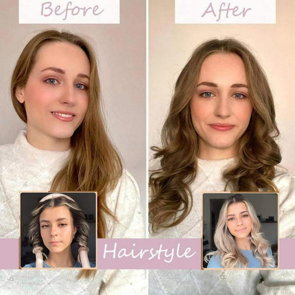 ที่คาดผมม้วนผมแบบไม่มีความร้อน | ไม่มีความร้อน ลูกกลิ้งเก็บขน | เครื่องม้วนผมขี้เกียจไหมสําหรับออกเดทและปาร์ตี้ - รูปที่ 4