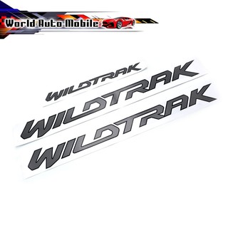 ชุด 3 ชิ้น สติ๊กเกอร์ WILDTRAK เทาเข้ม Ford  Ranger ปี 2015 - 2020