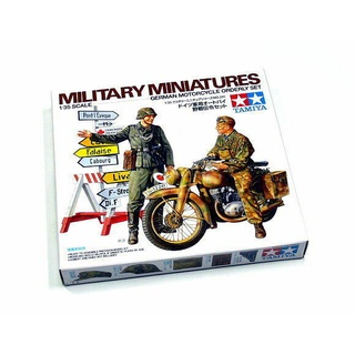 โมเดลประกอบ Tamiya 1/35 TA35241 GERMAN MOTORCYCLE ORDERLY SET