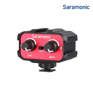 Saramonic 2 Channel Audio Adapter with 3.5mm Inteface for DSLR Cameras &amp; Camcorders