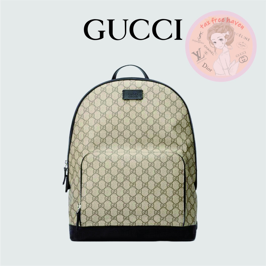 Shopee ถูกที่สุด 🔥ของแท้ 100% 🎁 Brand New Gucci GG Supreme Rucksack