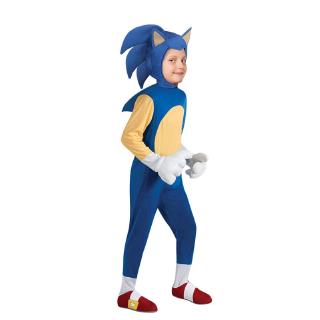 Deluxe Sonic The Hedgehog Costume Cosplay Party Dress-up Boys Girls Halloween Costume For Kids gift