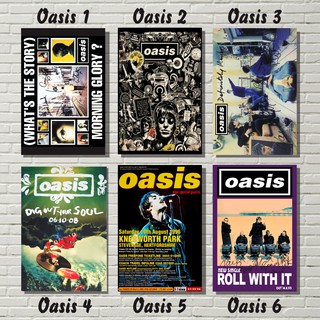 โปสเตอร์วง Oasis ขนาด A3+ สําหรับตกแต่งผนัง