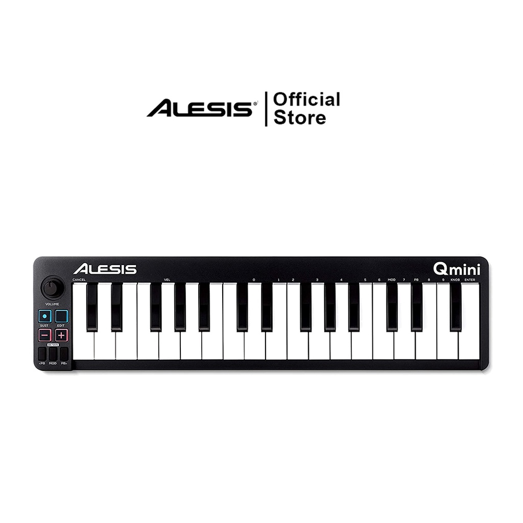 Alesis QMINI มิดี้คีย์บอร์ดใบ้ คีย์บอร์ดไฟฟ้า 25 Key แบบ USB Midi Keyboard Controller