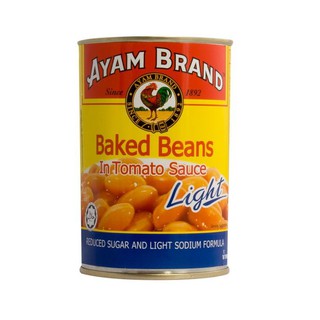 Ayam Light Baked Beans with Tomato Sauce 425g ราคาสุดคุ้ม ซื้อ1แถม1 Ayam Light Baked Beans with Tomato Sauce 425g ราคาสุ