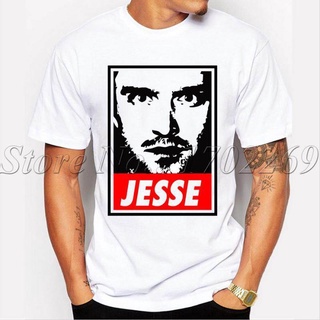 Breaking Bad TV Play Jesse ผู้ชายที่กำหนดเองเสื้อยืดแขนสั้น แฟชั่นแฟชั่นพื้นฐานเสื้อ คุณภาพสูงแบรนด์ เสื้อสบายๆแขนสั้น