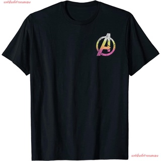 แฟชั่นที่กำหนดเอง ฮีโร่พลังเทพเจ้า มาร์เวลคอมิกส์ Marvel Avengers Distressed Classic Logo Graphic T-Shirt T-Shirt เสื้อย