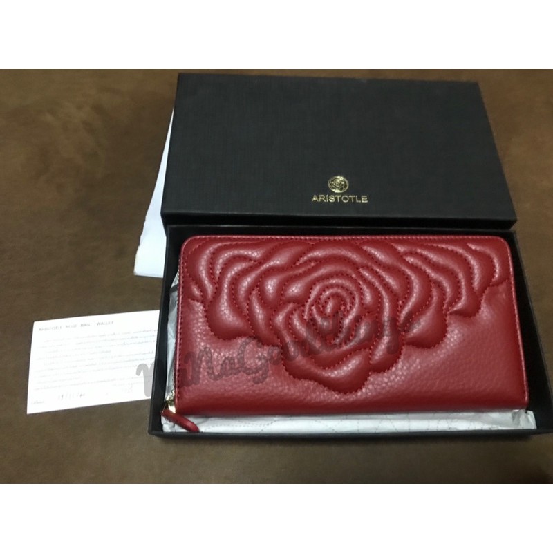 New !!!! Aristotle Wallet zippyกระเป๋าสตางค์รุ่นซิปรอบ สีแดง