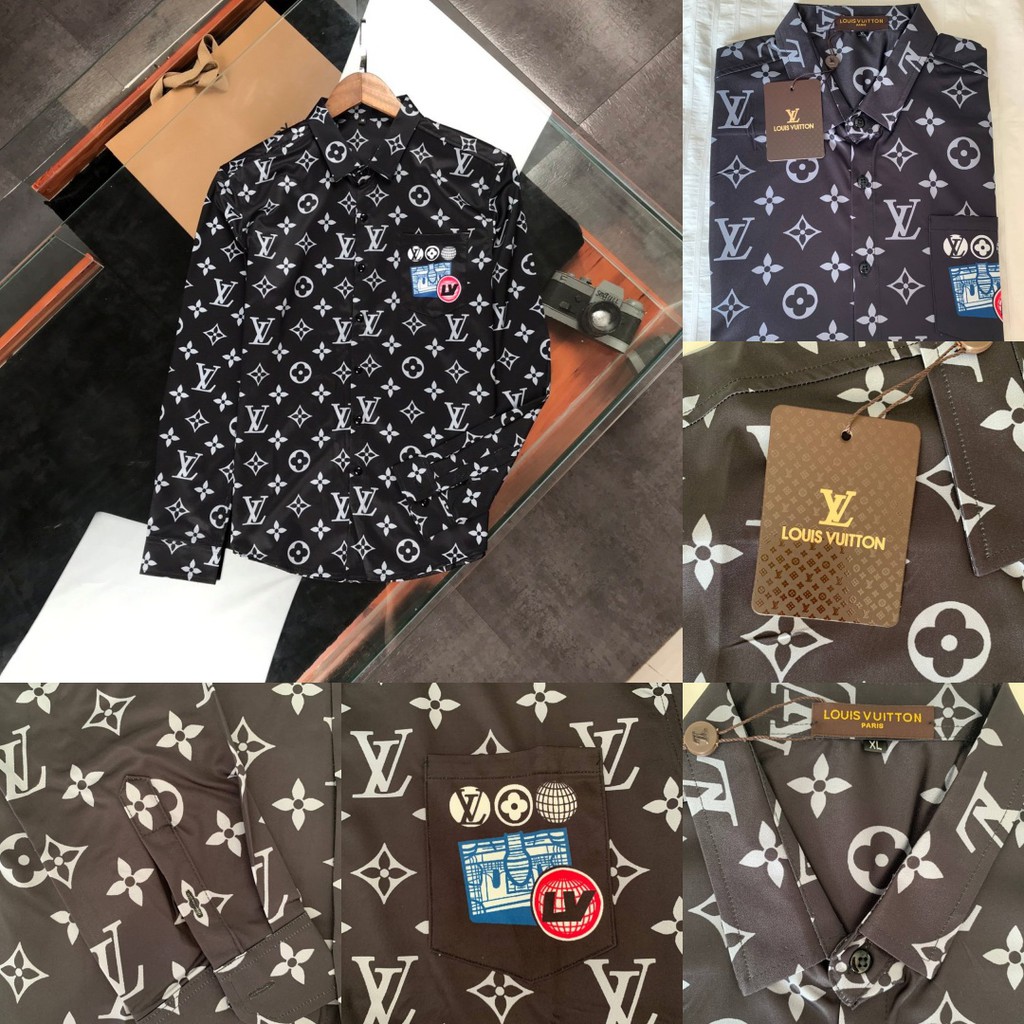 เสื้อเชิ้ตแขนยาวใส่ได้ทั้งผู้ชายและผู้หญิง LouisVuitton  LV10B