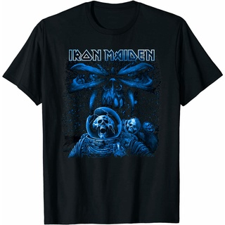 เสื้อยืด ผ้าฝ้าย 100% พิมพ์ลายอัลบั้ม Iron Maiden Spaceman สําหรับผู้ชายSize S-5XL