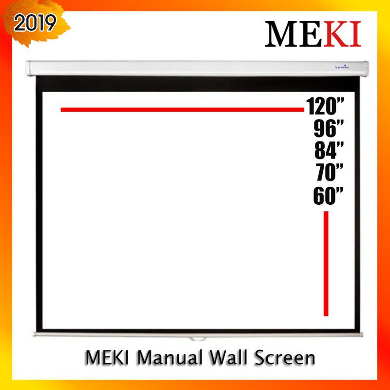 MEKI (Original) Multi Size Quality Projector Screen Solid Series Matte