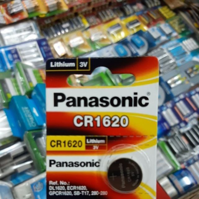 ถ่าน Panasonic CR1620 3V สีแดง จำนวน 1ก้อน ของแท้บริษัท