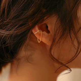 เอียร์คัพห่วงมินิมอล 1pc Minimalist Ear Cuff With Chain