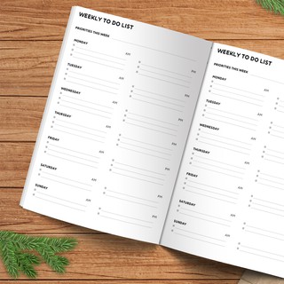 WEEKLY TO DO LIST V.2 - สมุดจดบันทึก รายสัปดาห์