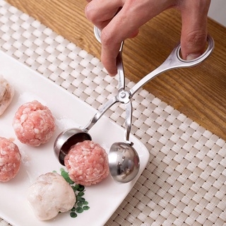 Helper HomeMall Meatball Scoop Stainless Steel DIY Meat Ball Maker Tongs Home Kitchen Accessories