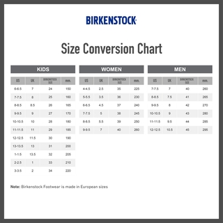 birkenstock barbados size chart