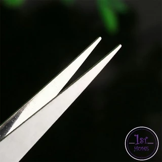 คีมหนีบอเนกประสงค์ มี 2 แบบ คีบหนีบสแตนเลส ปากคีบงอ ปากคีบแหลม Stainless steel tweezers