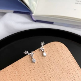 earika.earrings - blossom day collection รวมต่างหูดอกไม้บลอซซั่มก้านเงินแท้ชุบทองคำขาว ผิวแพ้ง่ายใส่ได้