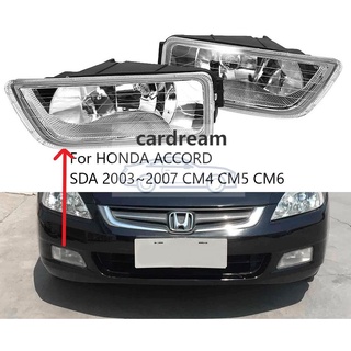 ไฟตัดหมอกกันชนหน้า สําหรับ HONDA ACCORD SDA 2003~2007 CM4 CM5 CM6 Foglights 33901-SDA-H01 33951-SDA-H01