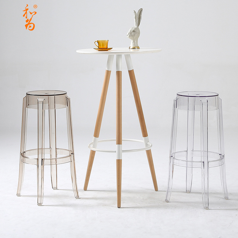 ✨ นอร์ดิกใสอะคริลิคใสคริสตัลเก้าอี้ Eames PC เก้าอี้แฟชั่นพลาสติกใสเรียบง่าย   มีปลายทาง🔥