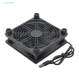 Pota 12cm 5V USB Power Supply TV Set-Top Box Router Radiator Cooler Air Cooling Fan