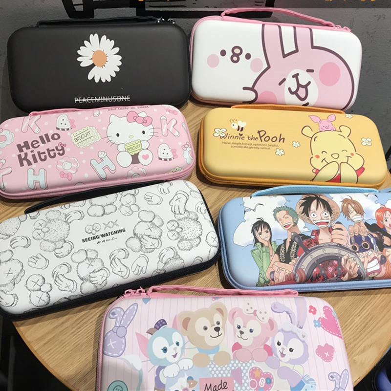 Nintendo Switch กระเป๋าใส่สำหรับ Nintendo Switch & Switch Lite, Hello kitty &esame street case กระเป๋ากันน้ำ EVA