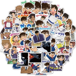 Y&amp;P| ชุดสติ๊กเกอร์กันน้ำลายกราฟฟิตี้ Detective Conan อะนิเมะ, 50 แผ่น/ชุด