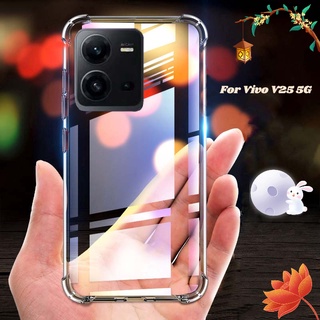 เคสซิลิโคน TPU ใส แบบบาง กันกระแทก สําหรับ VIVO V25 V25e VivoV25 VivoV25e 5G