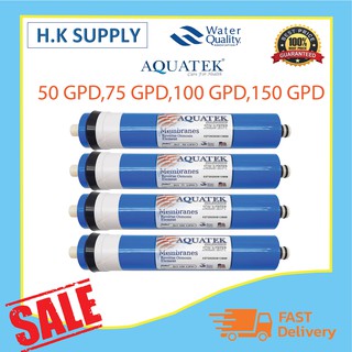 Aquatek ไส้กรองน้ำ เมมเบรน RO Membrane 50 75 85 100 150 200 GPD 1812 2012 ไส้กรองเมมเบรน เครื่องกรองน้ำ ตู้น้ำหยอดเหรียญ