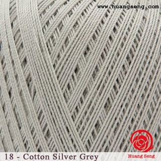 Mercerized cotton crochet silver grey