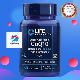 Life Extension Super-Absorbable CoQ10 (Ubiquinone) with d-Limonene 100 mg / 60 Softgels