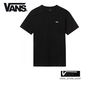 เสื้อยืดสีขาวเสื้อยืดVANS MN LEFT CHEST LOGO T-SHIRT BLACK สินค้ามีประกันแท้