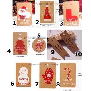 CH007 ป้ายแท็กสินค้า เทศกาล Christmas / New year