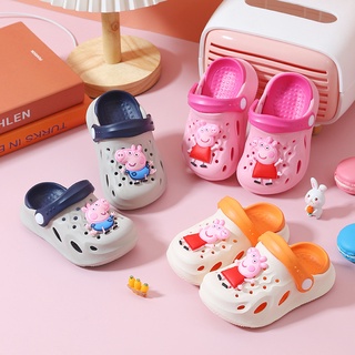 [พร้อมส่ง] Peppa Pigรองเท้าแตะเพื่อสุขภาพ แบบ EVA น้ำหนักเบา กันลื่น สไตล์ชายหาด สำหรับเด็ก