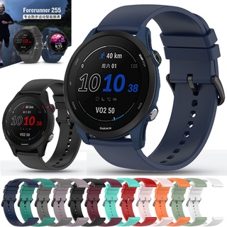 สายนาฬิกาข้อมือซิลิโคน 20 มม. 22 มม. สําหรับ Garmin Forerunner 255 255M 245 245M Music 158 55 Venu 2 Plus sq Vivoactive 4