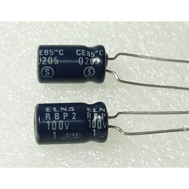 Elna RBP2 1uf 100v capacitor bipolar bp คาปาซิเตอร์ ตัวเก็บประจุ ไบโพลาร์ ไบโพล่า ไม่มีขั้ว