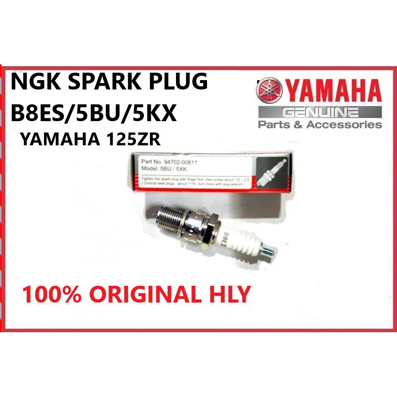 YAMAHA Y125ZR NGK SPARK PLUG B8ES/5BU/5KX