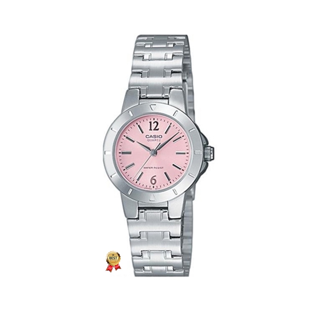 Casio ของแท้ 100% นาฬิกาผู้หญิงทางการ LTP-1177A-4A1 สายเหล็กประกัน CMG