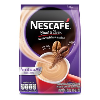 Nescafe blend and brew แบบหวาน 25% และแบบไม่หวาน 27ซอง