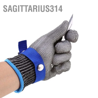 Sagittarius314 ถุงมือผ้าฝ้าย ตาข่ายโลหะ สเตนเลส กันการแทง