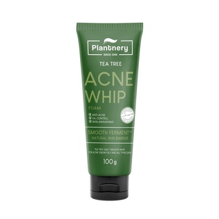 Plantnery Tea Tree Acne Whip Foam 100g (03450) แพลนท์เนอร์ โฟมล้างหน้า ทีทรี เนื้อวิบเนียนนุ่ม สำหรับผิวมัน