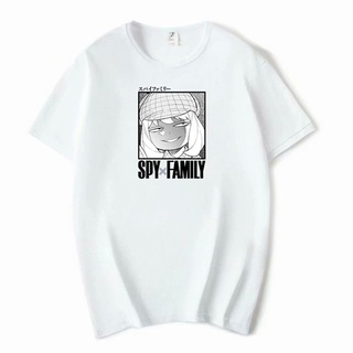 DRG SPY x FAMILY Mens t-shirt คอกลม แฟชั่น ผ้าฝ้ายแท้ เสื้อยืด adult topsคอกลม แฟชั่น ผ้าฝ้ายแท้ เสื้อยืด ฤดูร้อน เสื้อ