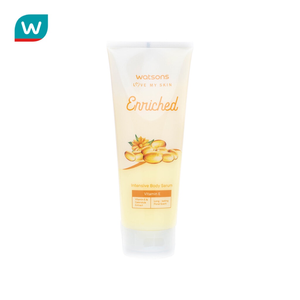 Watsons วัตสัน เอนริช วิตามิน อี อินเทฟซีฟ บอดี้ เซรั่ม 200มล