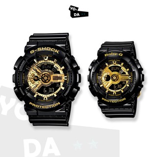 นาฬิกาข้อมือ Casio G-ShockและBaby-G รุ่น GA-110GB-1 &amp; BA-110-1A สินค้ารับประกัน CMG 1 ปี