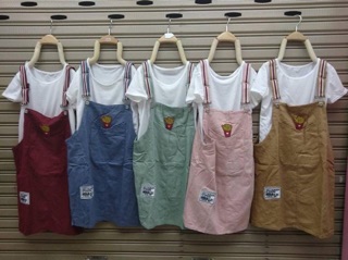 ชุดเอี๊ยมกระโปรง แถมเสื้อตัวใน
