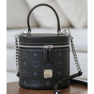 MCM Cylinder Crossbody in Visetos