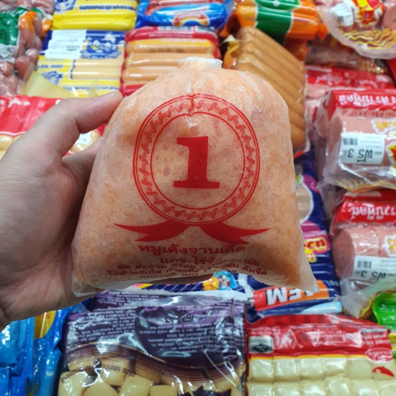 เจ๊แดงหมูเด้ง หมูเด้งปรุงรส 500 กรัม