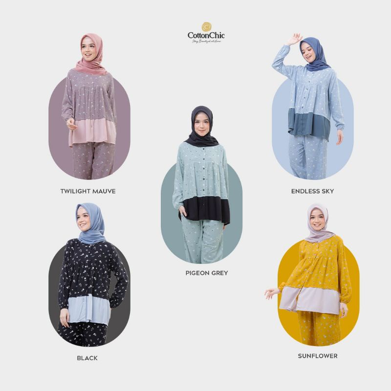 Cottonchic - JAJAMAS COUPLE RAYON / PAJAMA RAYON BUSUI / PREMIUM SLEEPING CLOTHES