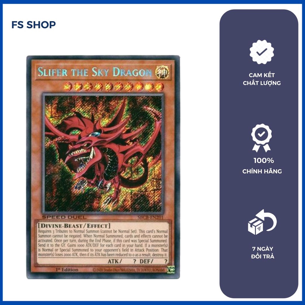 การ์ด Yugioh Osiris-Slifer the Sky Dragon (Secret Rare) ของแท้